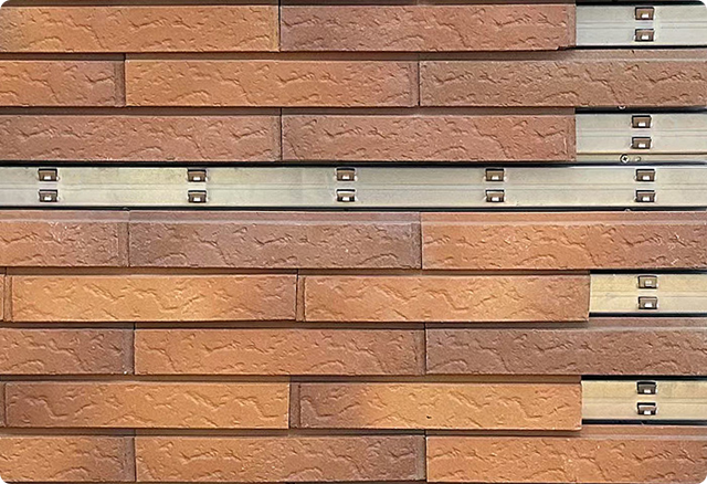 Close-Up View of TerraFix™ Dry Cladding System Installation